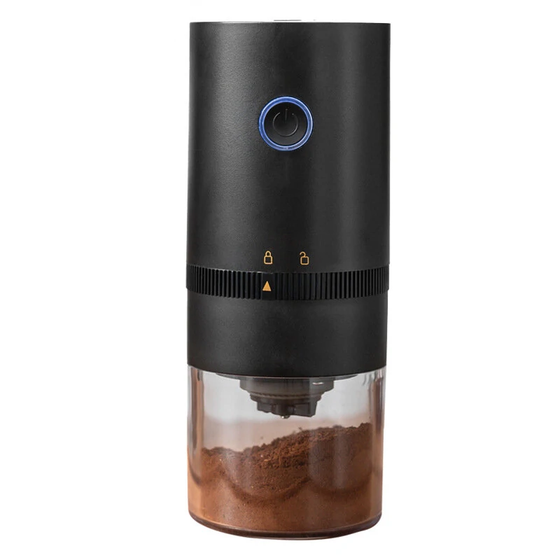 Electric Coffee Grinder Cafe Automatic Coffee Beans Mill Conical Burr Grinder Machine for Home Travel Portable USB Rechargeable (image for) Electric Coffee Grinder Cafe Automatic Coffee Beans Mill Conical Burr Grinder Machine for Home Travel Portable USB Rechargeable